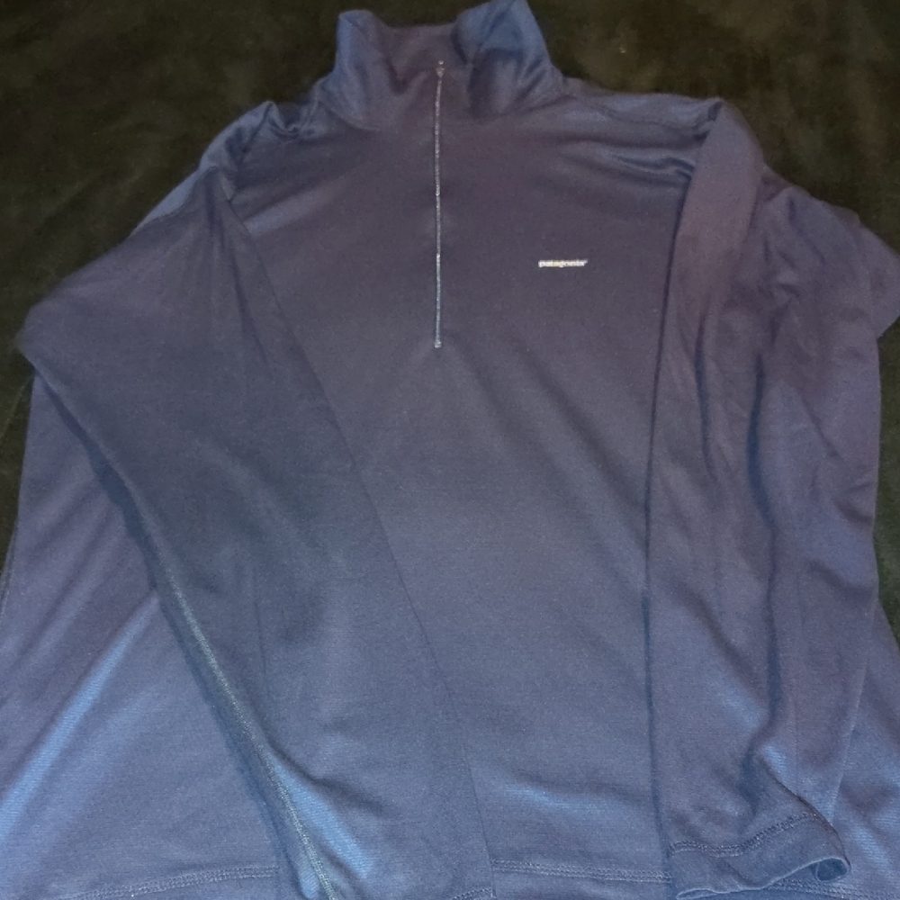 Patagonia Men's Navy Zip-Up Sweater